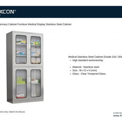 Hospital Pharmacy Cabinet Furniture Medical Display Cabinet