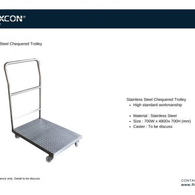 Stainless Steel Chequred Trolley