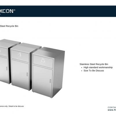 Stainless Steel Recycle Bin
