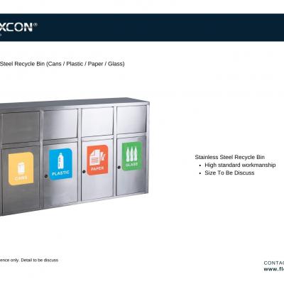 Stainless Steel Recycle Bin