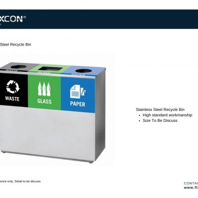 Stainless Steel Recycle Bin