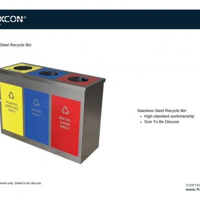 Stainless Steel Recycle Bin