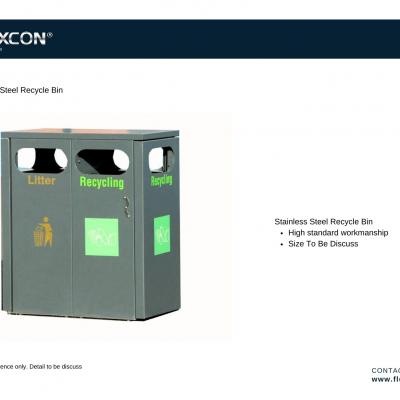 Stainless Steel Recycle Bin