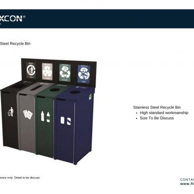 Stainless Steel Recycle Bin