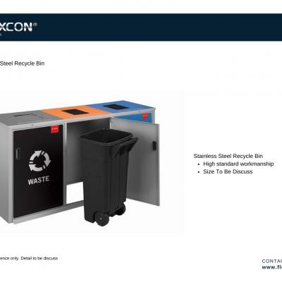 Stainless Steel Recycle Bin