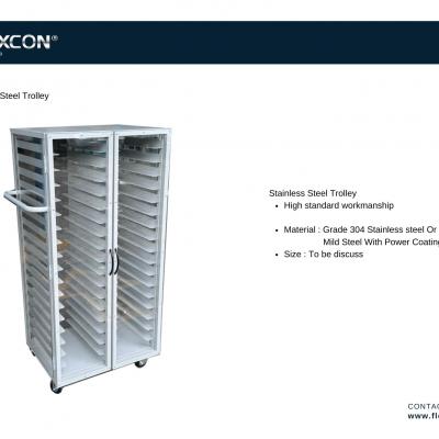 Stainless Steel Tray Cart