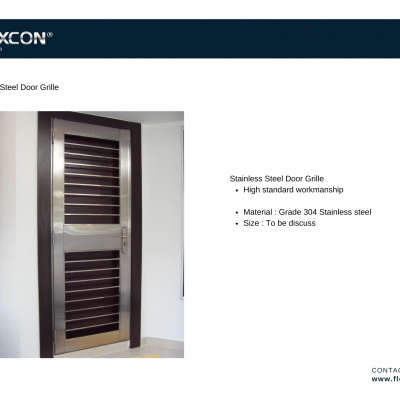 Stainless Steel Door Grille